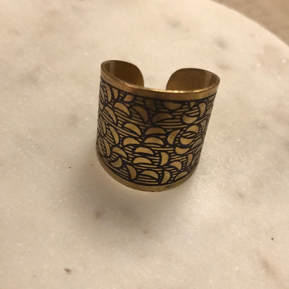 Boho Stamped Ring - Picture 2 of 4